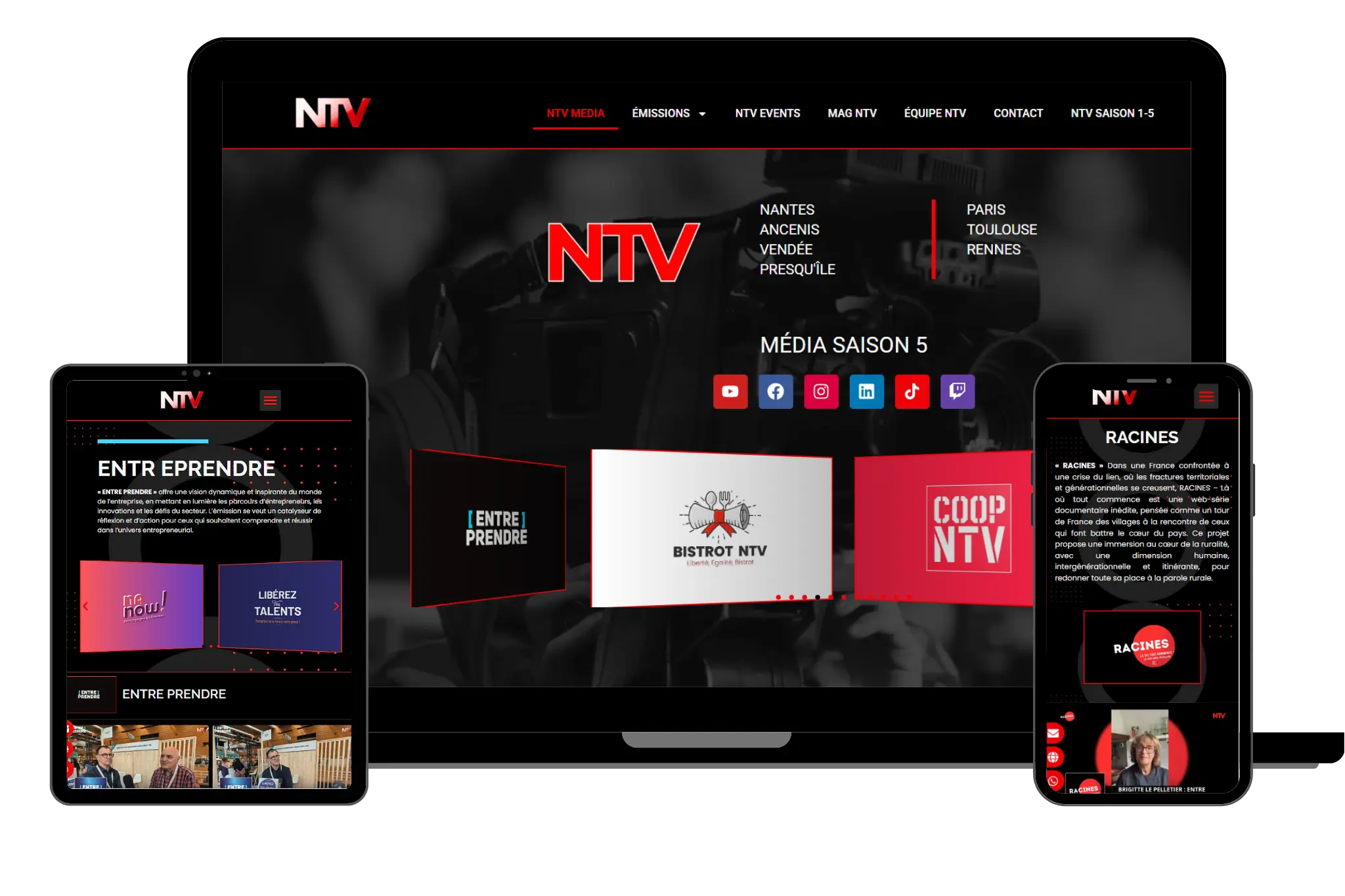 NTV Media - Chaîne TV Media Nantes - Paris